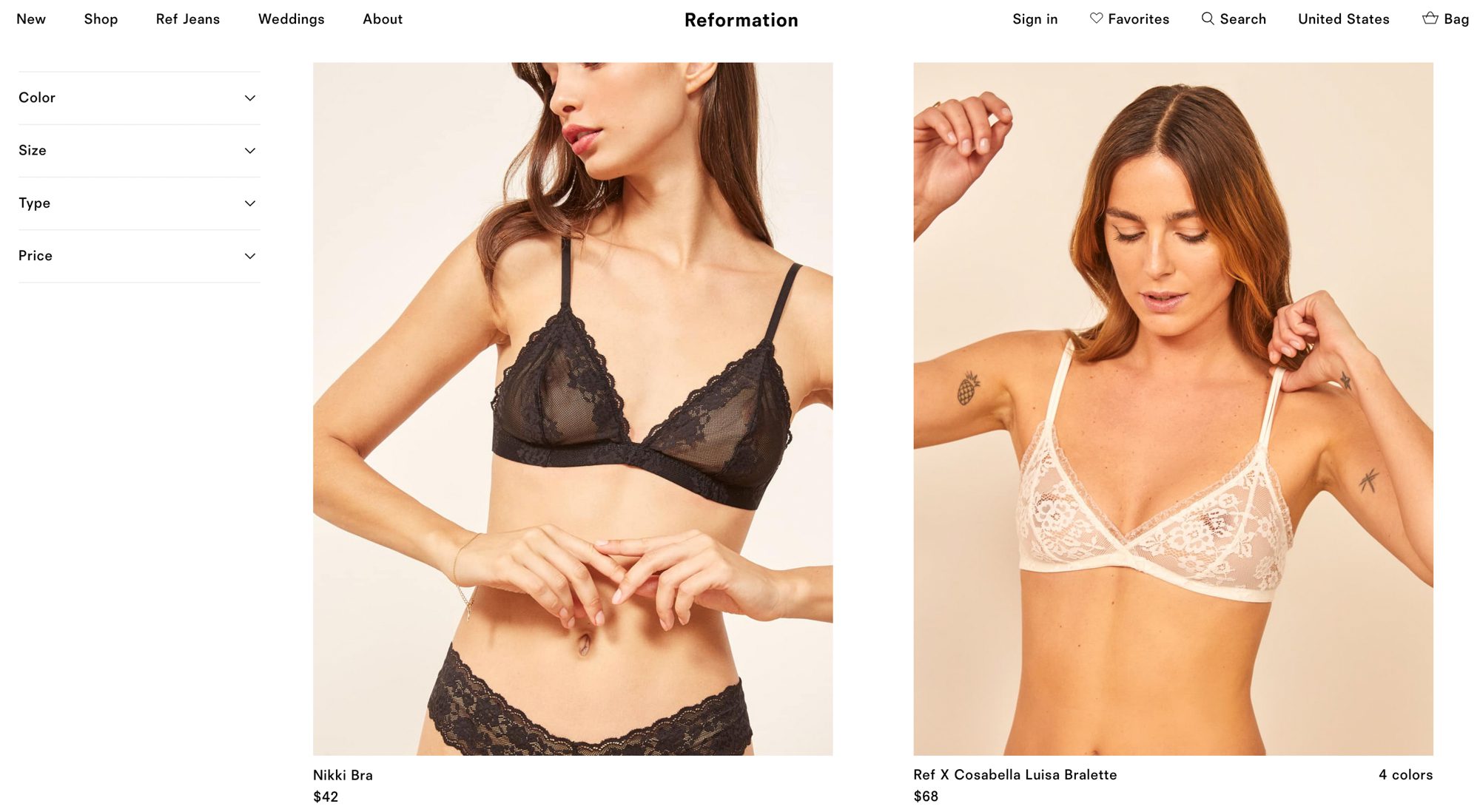 Ethical lingerie brands