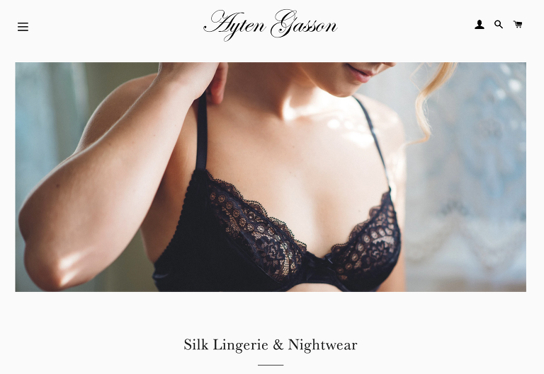 Vegan silk lingerie brand