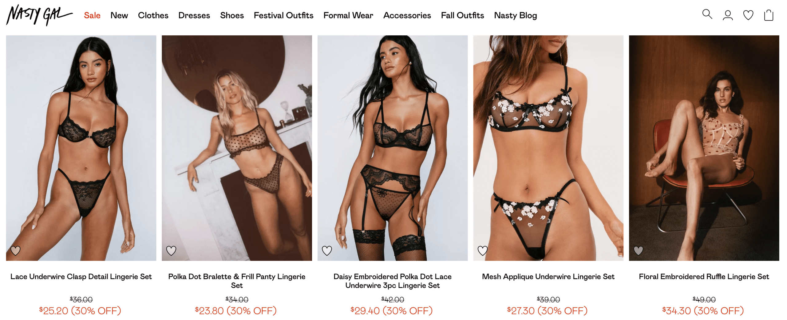 Nasty Gal lingerie for boudoir session