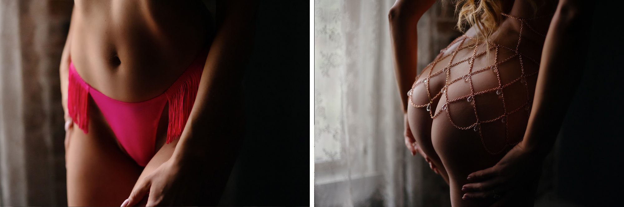 Denver boudoir clients posing for boudoir photo shoot