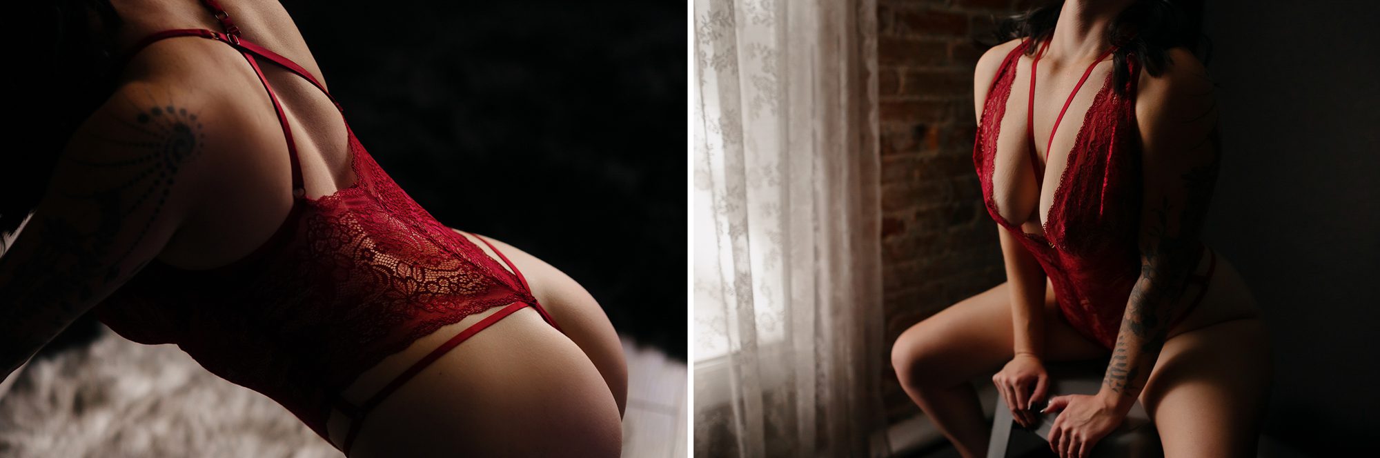 Denver boudoir client posing for boudoir photo shoot