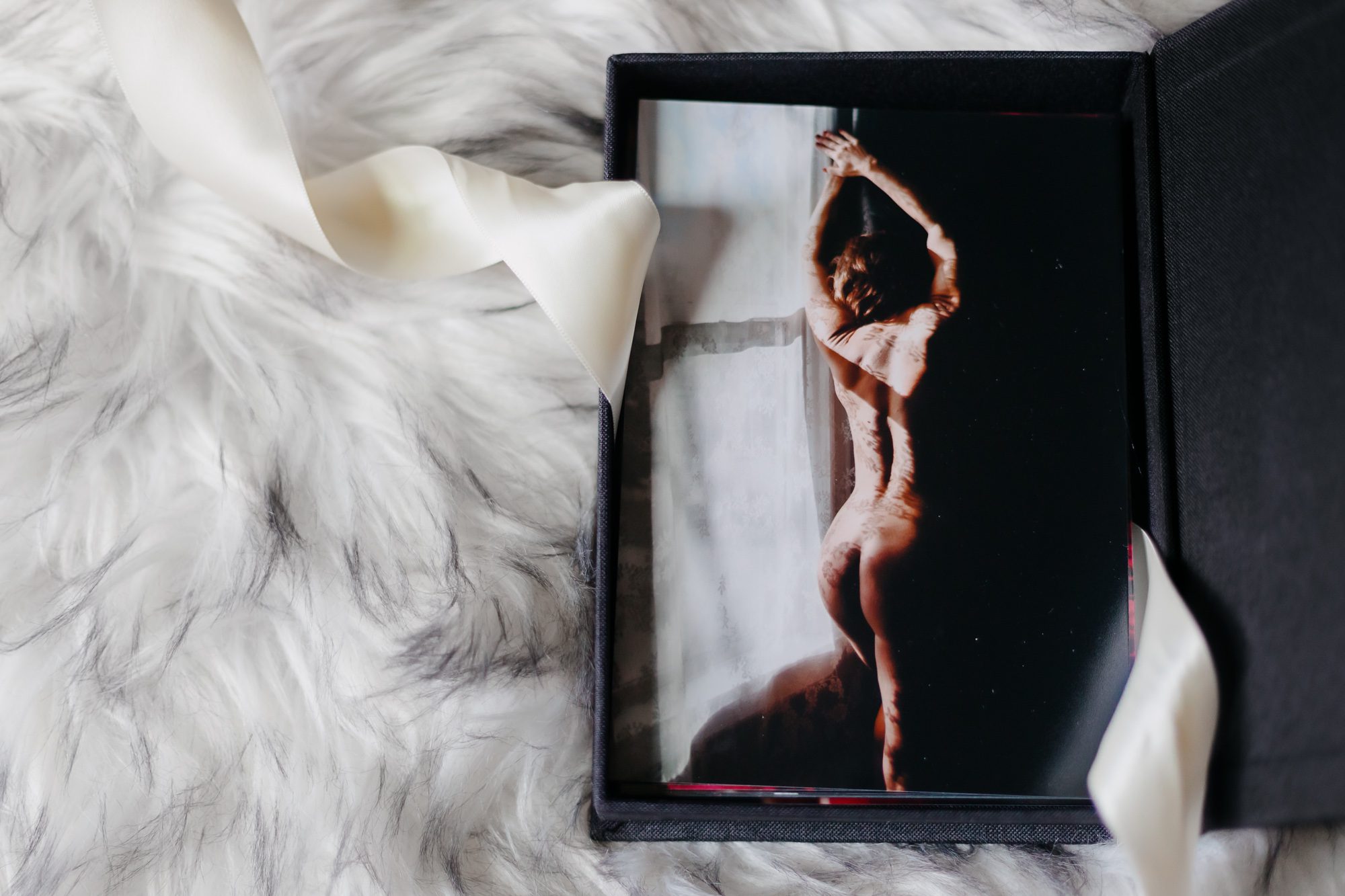 Photo of boudoir gift on rug