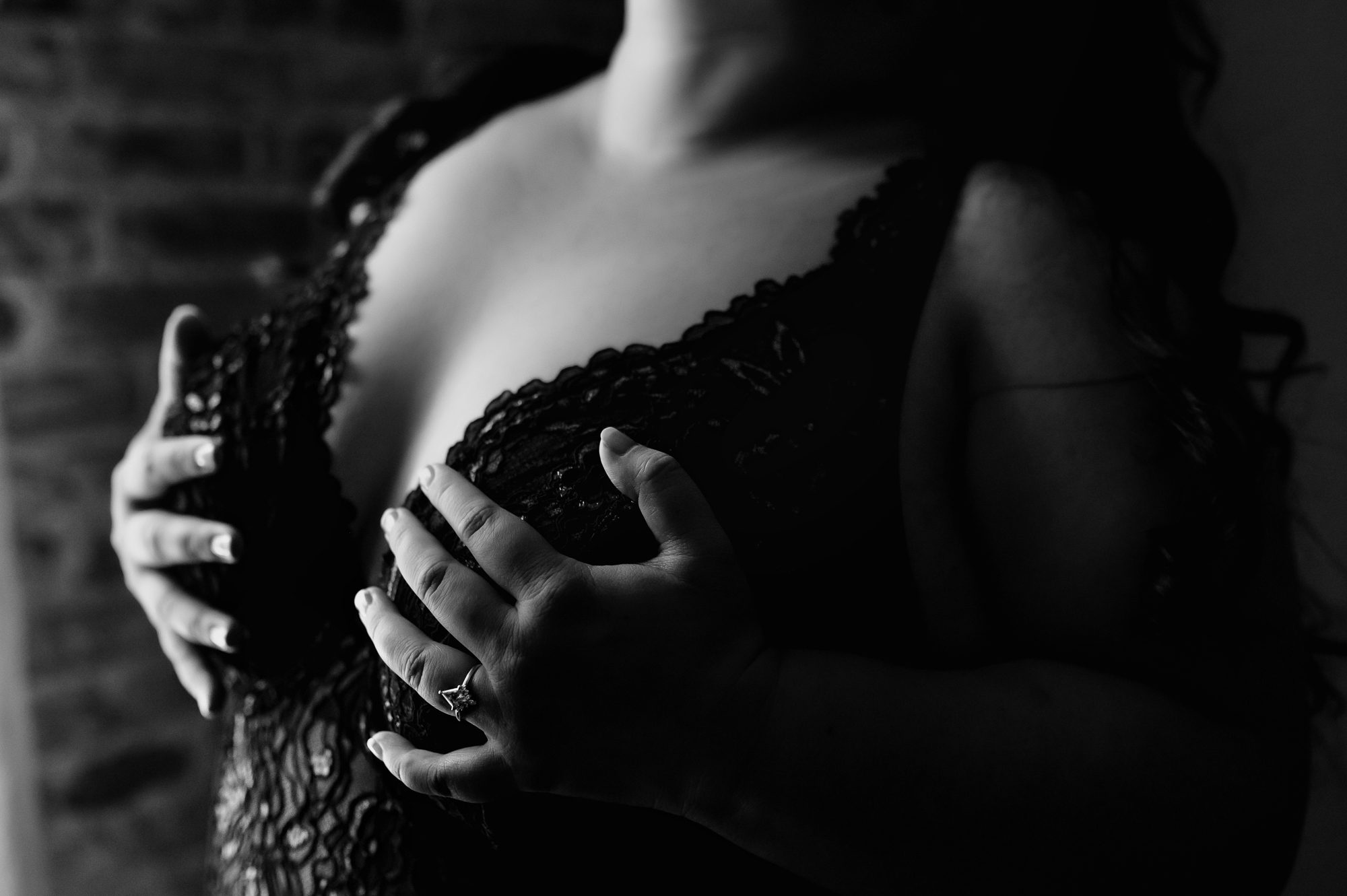 Denver boudoir client posing for boudoir session